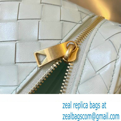 Bottega Veneta Mini Intrecciato leather vanity case Bag with cross-body strap 743551 GLACIER Pale Green - Click Image to Close