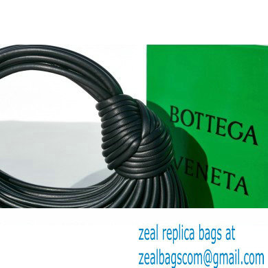 Bottega Veneta Mini Jodie tubular leather top handle Bag Black
