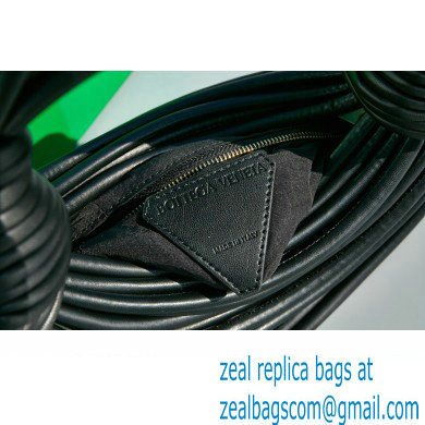 Bottega Veneta Mini Jodie tubular leather top handle Bag Black - Click Image to Close