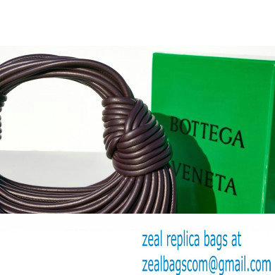 Bottega Veneta Mini Jodie tubular leather top handle Bag Coffee