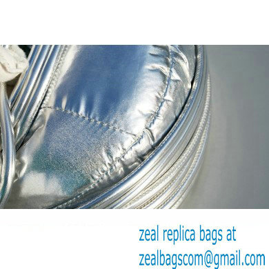 Bottega Veneta Mini Jodie tubular leather top handle Bag Silver