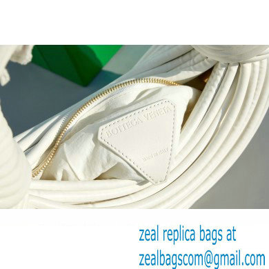 Bottega Veneta Mini Jodie tubular leather top handle Bag White