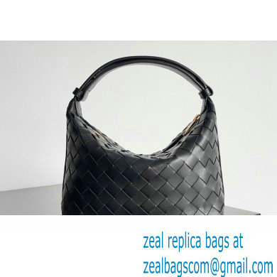 Bottega Veneta Mini Wallace Intrecciato leather Bag Black