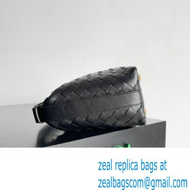 Bottega Veneta Mini Wallace Intrecciato leather Bag Black