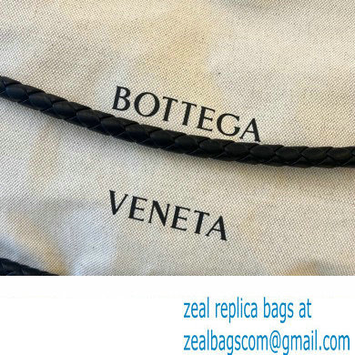 Bottega Veneta Quadronno Canvas shoulder bag with an Intreccio leather cords structure