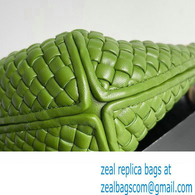 Bottega Veneta Small Clicker padded intreccio leather Shoulder Bag Green