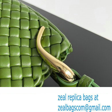 Bottega Veneta Small Clicker padded intreccio leather Shoulder Bag Green - Click Image to Close