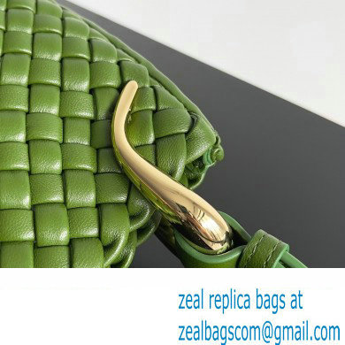 Bottega Veneta Small Clicker padded intreccio leather Shoulder Bag Green