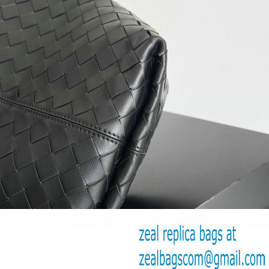 Bottega Veneta Small Flip Flap Intrecciato leather tote Bag Black