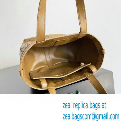 Bottega Veneta Small Flip Flap Intrecciato leather tote Bag Brown - Click Image to Close