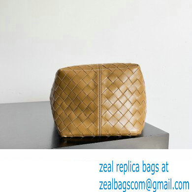 Bottega Veneta Small Flip Flap Intrecciato leather tote Bag Brown - Click Image to Close
