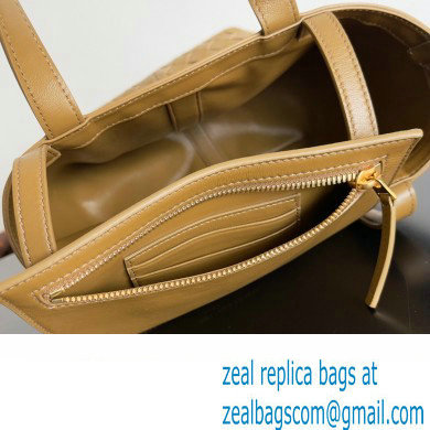 Bottega Veneta Small Flip Flap Intrecciato leather tote Bag Brown