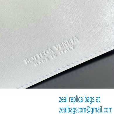 Bottega Veneta Small Flip Flap Intrecciato leather tote Bag White - Click Image to Close
