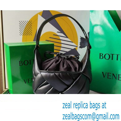 Bottega Veneta Small Helmet Shoulder Bag Black - Click Image to Close