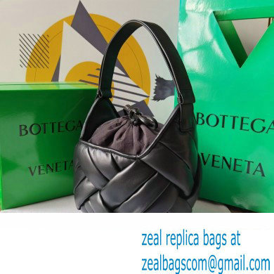 Bottega Veneta Small Helmet Shoulder Bag Black