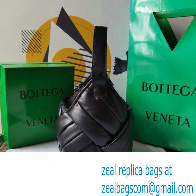 Bottega Veneta Small Helmet Shoulder Bag Black