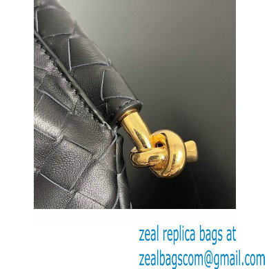 Bottega Veneta Small Solstice Intrecciato leather Shoulder Bag Black - Click Image to Close