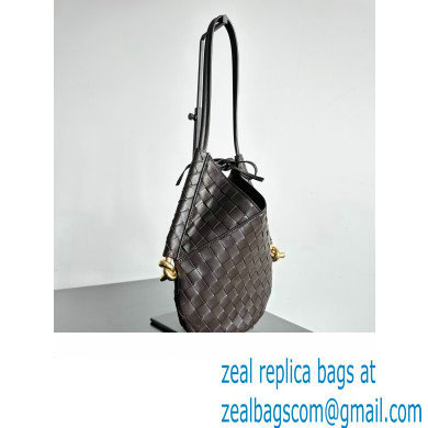 Bottega Veneta Small Solstice Intrecciato leather Shoulder Bag Coffee
