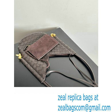 Bottega Veneta Small Solstice Intrecciato leather Shoulder Bag Coffee - Click Image to Close