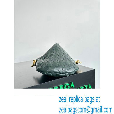 Bottega Veneta Small Solstice Intrecciato leather Shoulder Bag Dark Green