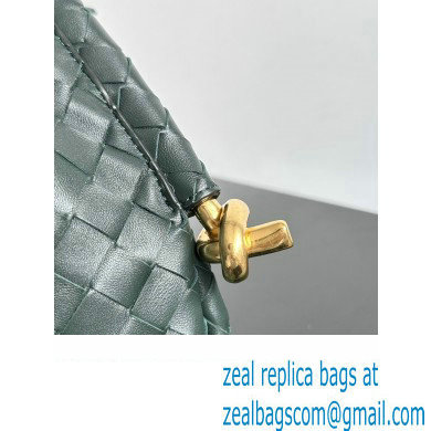 Bottega Veneta Small Solstice Intrecciato leather Shoulder Bag Dark Green - Click Image to Close