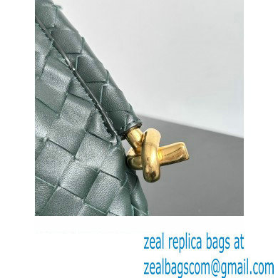 Bottega Veneta Small Solstice Intrecciato leather Shoulder Bag Dark Green