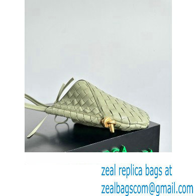 Bottega Veneta Small Solstice Intrecciato leather Shoulder Bag Light Green - Click Image to Close