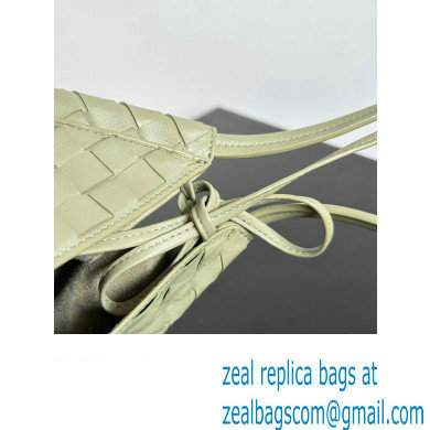 Bottega Veneta Small Solstice Intrecciato leather Shoulder Bag Light Green