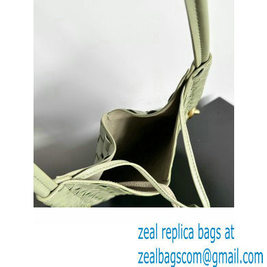 Bottega Veneta Small Solstice Intrecciato leather Shoulder Bag Light Green - Click Image to Close