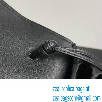 Bottega Veneta Trio Pouch On Strap Mini intrecciato leather shoulder Bag Black