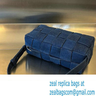 Bottega Veneta denim Intreccio Brick Cassette shoulder Bag 709628