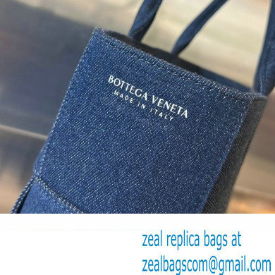 Bottega Veneta denim Intreccio Medium Arco Tote bag 744022