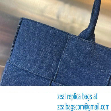 Bottega Veneta denim Intreccio Medium Arco Tote bag 744022