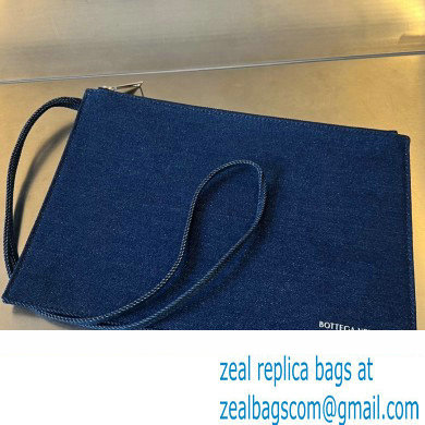 Bottega Veneta denim Intreccio Medium Arco Tote bag 744022