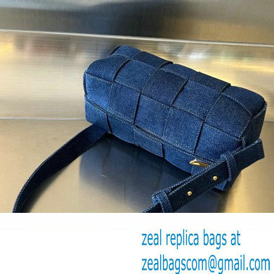 Bottega Veneta denim Intreccio Small Brick Cassette shoulder Bag 751247