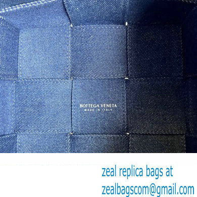 Bottega Veneta denim Small Cassette Cross-Body Bucket bag 743789 - Click Image to Close