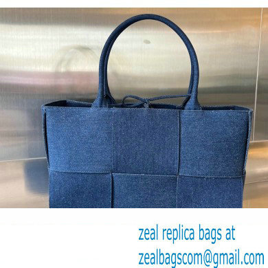 Bottega Veneta denim intreccio Medium Arco Tote bag 609175 - Click Image to Close