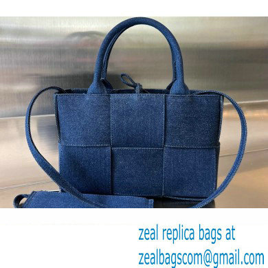 Bottega Veneta denim intreccio Mini Arco Tote bag 714613