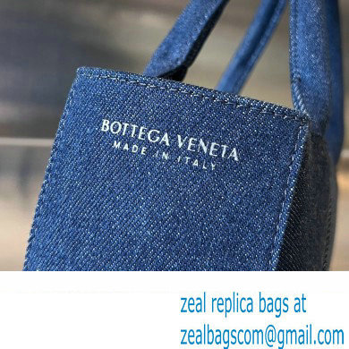 Bottega Veneta denim intreccio Mini Arco Tote bag 714613