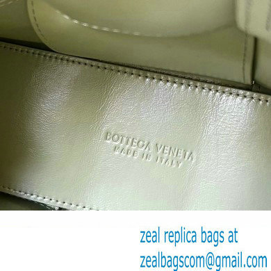 Bottega Veneta foulard Intreccio leather Mini Arco Tote bag with detachable strap Light Green