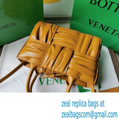 Bottega Veneta foulard Intreccio leather Mini Arco Tote bag with detachable strap Orange