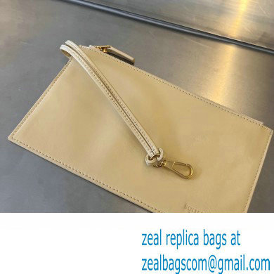 Bottega Veneta foulard Intreccio leather Small Arco Tote bag Apricot - Click Image to Close