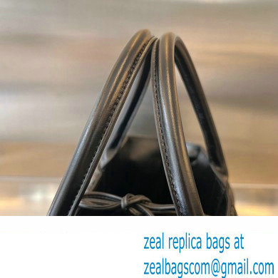 Bottega Veneta foulard Intreccio leather Small Arco Tote bag Black