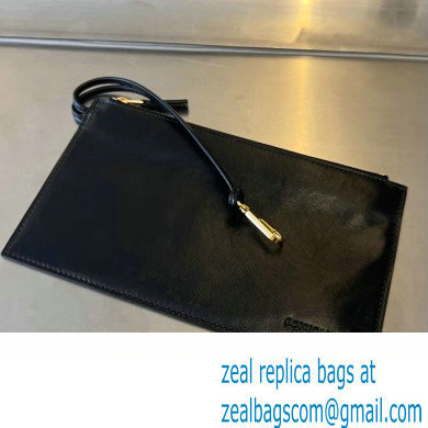 Bottega Veneta foulard Intreccio leather Small Arco Tote bag Black - Click Image to Close