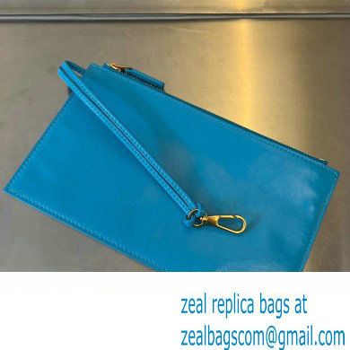 Bottega Veneta foulard Intreccio leather Small Arco Tote bag Blue