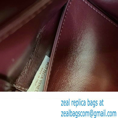 Bottega Veneta foulard Intreccio leather Small Arco Tote bag Burgundy