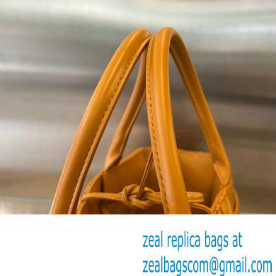 Bottega Veneta foulard Intreccio leather Small Arco Tote bag Orange - Click Image to Close
