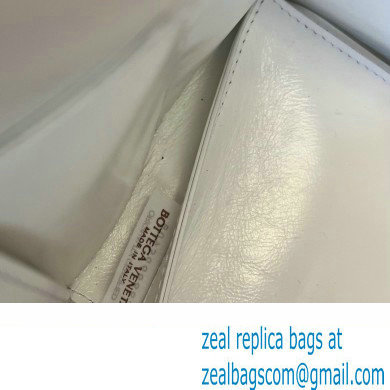 Bottega Veneta foulard Intreccio leather Small Arco Tote bag White