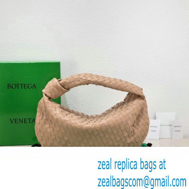 Bottega Veneta intrecciato leather small jodie shoulder bag almond