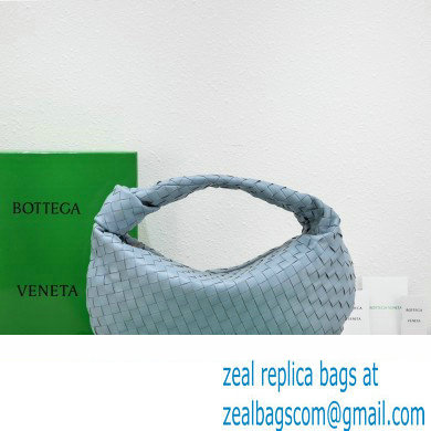 Bottega Veneta intrecciato leather small jodie shoulder bag blue - Click Image to Close